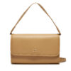 Дамска чанта Tommy Hilfiger Th Monotype Shoulder Bag AW0AW16162 Бежов цвят на ниска цена