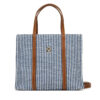 Дамска чанта Tommy Hilfiger Th Premium Beach Le Mini Tote AW0AW17208 Син цвят на ниска цена