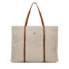 Дамска чанта Tommy Hilfiger Th Premium Beach Le Tote AW0AW17418 Бежов цвят на ниска цена