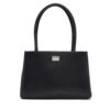 Дамска чанта Tommy Jeans Tjw American Cool Med Tote AW0AW17297 Черен цвят на ниска цена