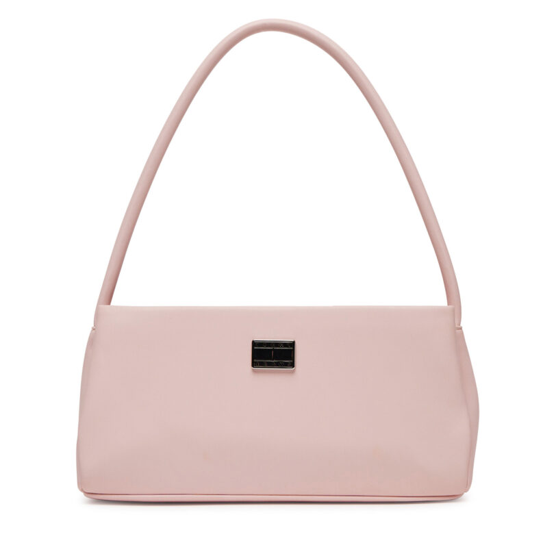 Дамска чанта Tommy Jeans Tjw American Cool Shoulder Bag AW0AW17295 Розов цвят на ниска цена