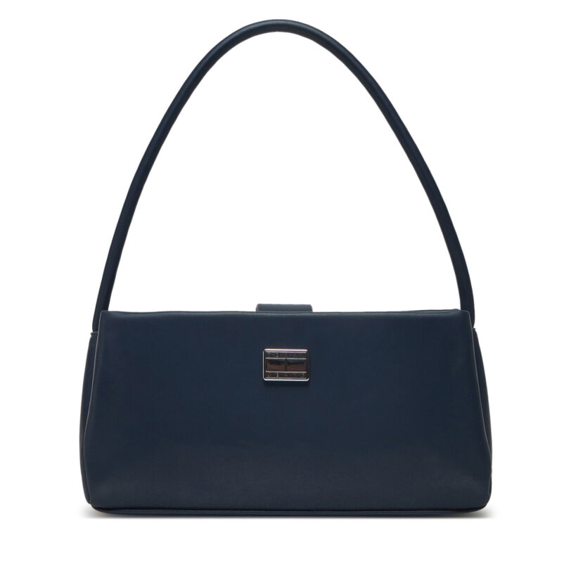 Дамска чанта Tommy Jeans Tjw American Cool Shoulder Bag AW0AW17295 Тъмносин цвят на ниска цена