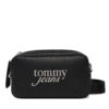 Дамска чанта Tommy Jeans Tjw Bold Script Camera Bag AW0AW17897 Черен цвят на ниска цена