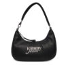 Дамска чанта Tommy Jeans Tjw Bold Script Shoulder Bag AW0AW17895 Черен цвят на ниска цена