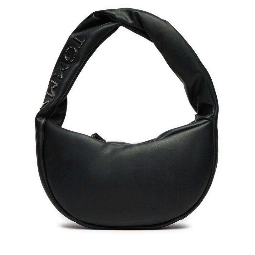 Дамска чанта Tommy Jeans Tjw Bold Shoulder Bag AW0AW16259 Черен цвят на ниска цена