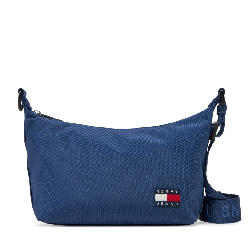 Дамска чанта Tommy Jeans Tjw Ess Daily Shoulder Bag AW0AW17287 Тъмносин цвят на ниска цена