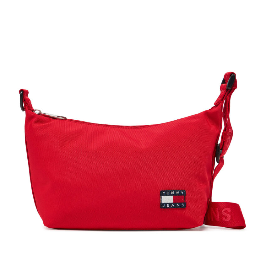 Дамска чанта Tommy Jeans Tjw Ess Daily Shoulder Bag AW0AW17287 Червен цвят на ниска цена