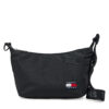 Дамска чанта Tommy Jeans Tjw Ess Daily Shoulder Bag AW0AW17287 Черен цвят на ниска цена