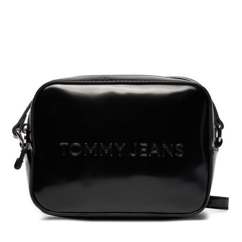 Дамска чанта Tommy Jeans Tjw Ess Must Camera Bag Seasonal AW0AW16266 Черен цвят на ниска цена