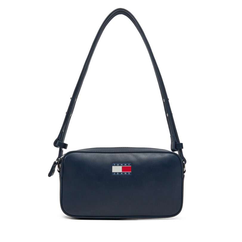Дамска чанта Tommy Jeans Tjw Ess Must Convertible Camera AW0AW17290 Тъмносин цвят на ниска цена