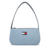 Дамска чанта Tommy Jeans Tjw Ess Must Shoulder Bag Denim AW0AW17363 Светлосиньо цвят на ниска цена