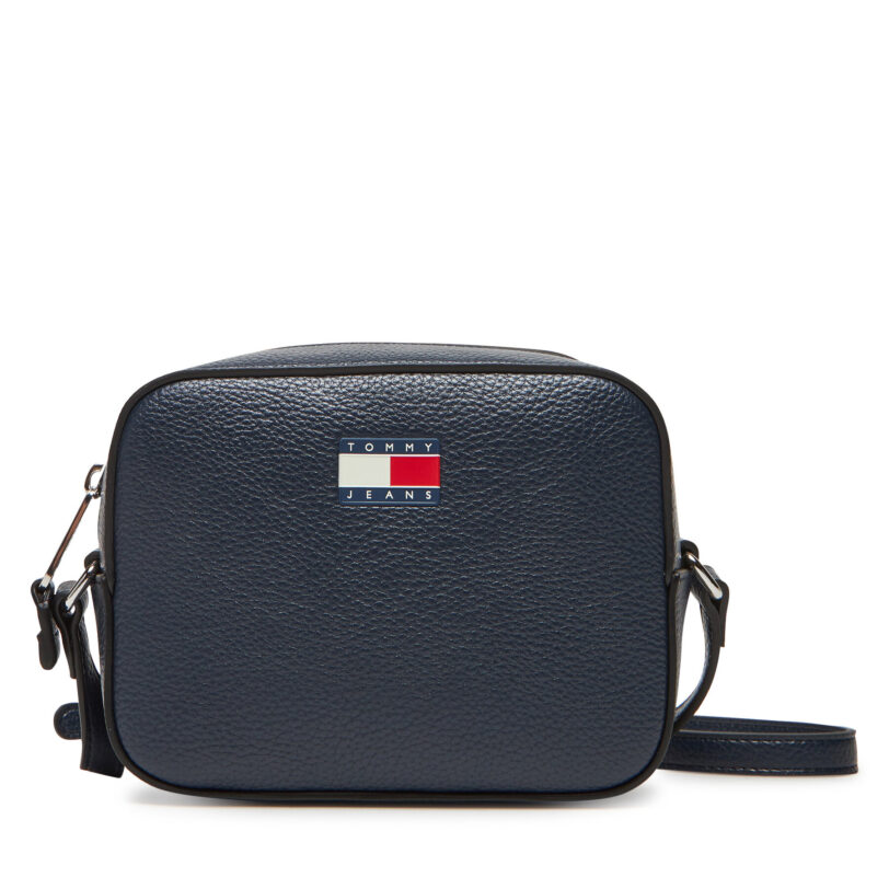 Дамска чанта Tommy Jeans Tjw Must Camera Bag AW0AW17543 Тъмносин цвят на ниска цена