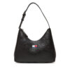 Дамска чанта Tommy Jeans Tjw Must Shoulder Bag AW0AW17548 Черен цвят на ниска цена