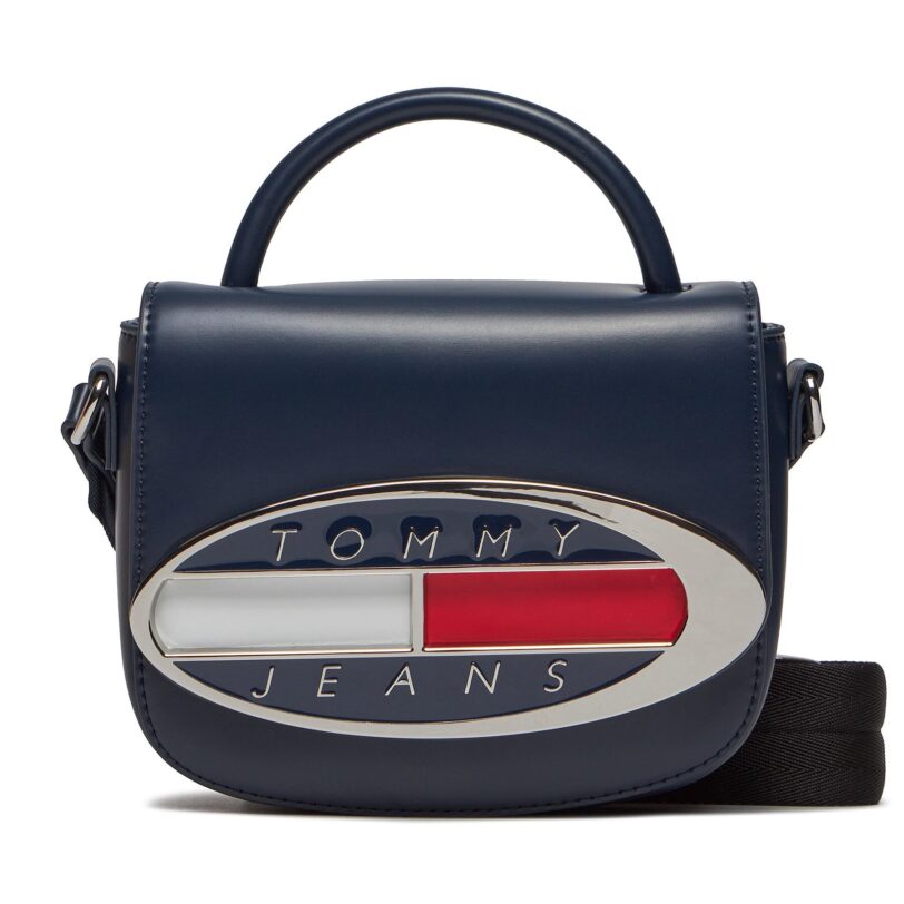Дамска чанта Tommy Jeans Tjw Origin Crossover AW0AW15811 Тъмносин цвят на ниска цена