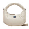Дамска чанта Tommy Jeans Tjw Pillow Mini Hobo AW0AW16976 Бежов цвят на ниска цена