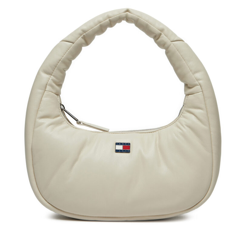 Дамска чанта Tommy Jeans Tjw Pillow Shoulder Bag AW0AW16977 Бежов цвят на ниска цена