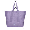 Дамска чанта Tommy Jeans Tjw Tote Edition Canvas AW0AW17542 Виолетов цвят на ниска цена