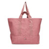 Дамска чанта Tommy Jeans Tjw Tote Edition Canvas AW0AW17542 Розов цвят на ниска цена