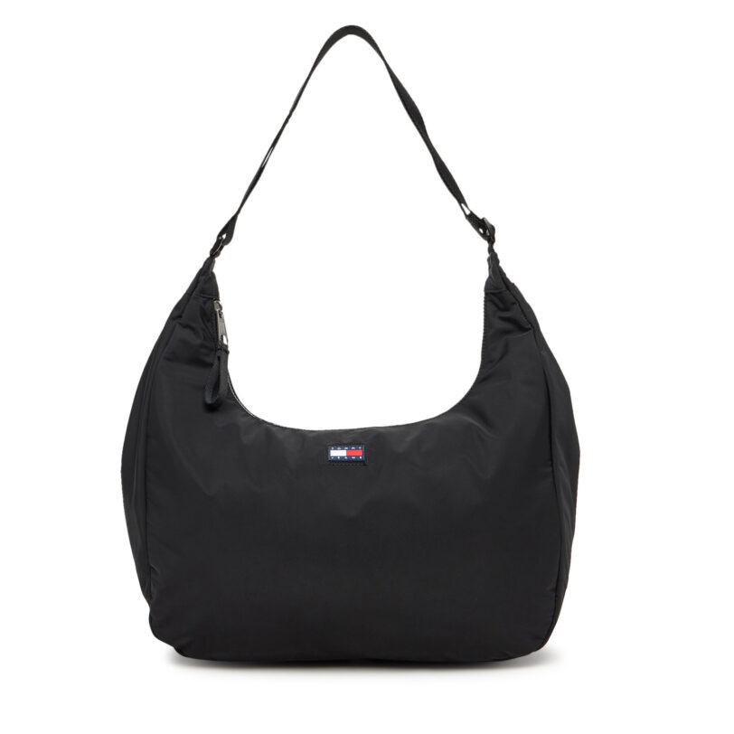 Дамска чанта Tommy Jeans Tjw Urban Large AW0AW17569 Черен цвят на ниска цена
