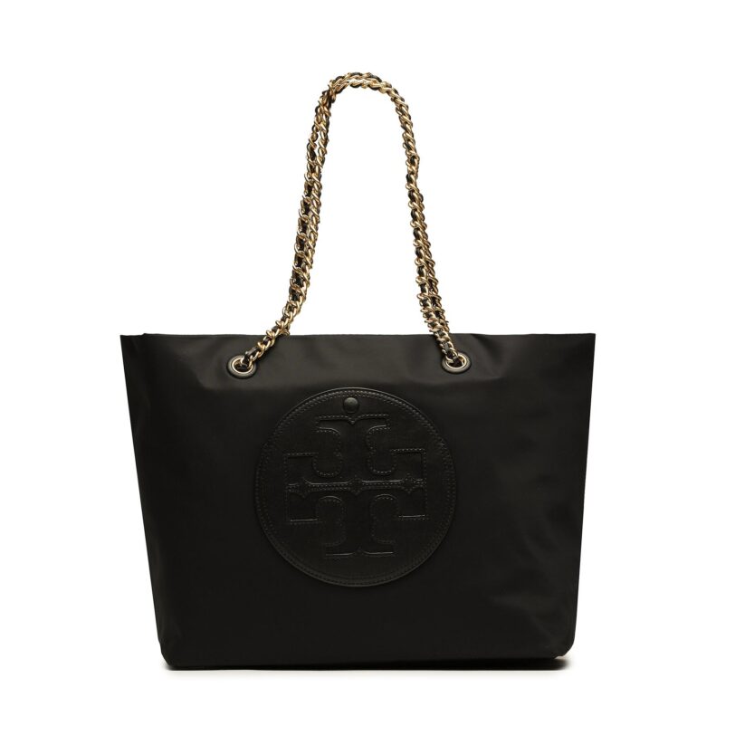 Дамска чанта Tory Burch Ella Chain Tote 152313 Черен цвят на ниска цена