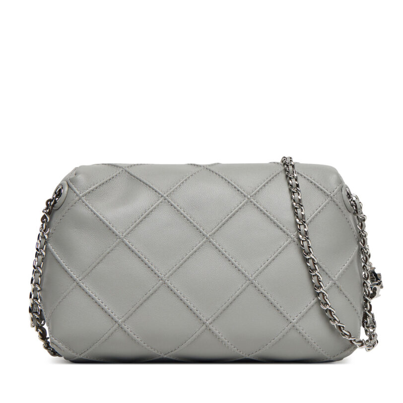 Дамска чанта Tory Burch Fleming Small 169226 Сив цвят на ниска цена