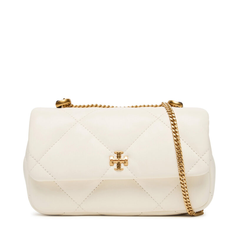 Дамска чанта Tory Burch Mini Kira Diamond 154710 Екрю цвят на ниска цена