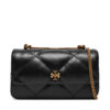 Дамска чанта Tory Burch Mini Kira Diamond Quilt Flap Bag 154710 Черен цвят на ниска цена
