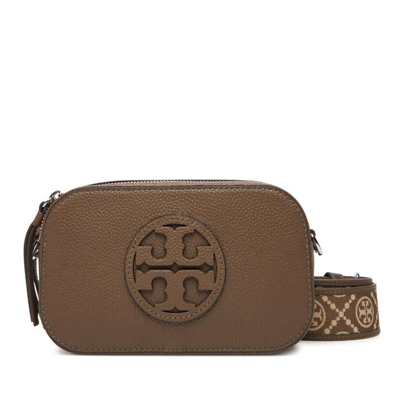 Дамска чанта Tory Burch Mini Miller Crossbody 171955 Кафяв цвят на ниска цена