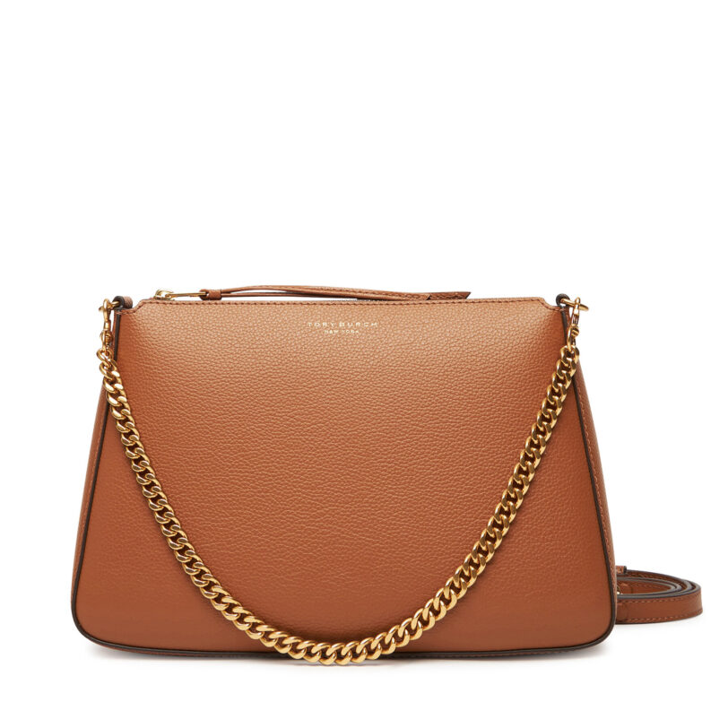 Дамска чанта Tory Burch Perry 175544 Кафяв цвят на ниска цена