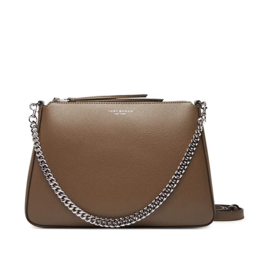 Дамска чанта Tory Burch Perry 175544 Кафяв цвят на ниска цена