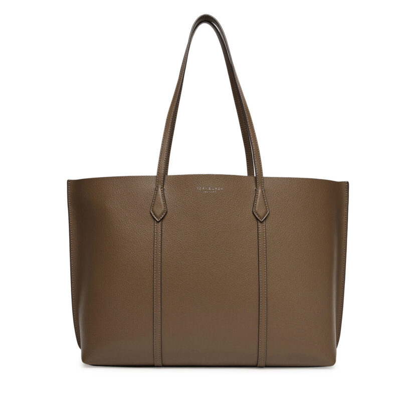 Дамска чанта Tory Burch Perry Tote 169476 Кафяв цвят на ниска цена