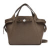Дамска чанта Tory Burch Romy Satchel 164866 Кафяв цвят на ниска цена