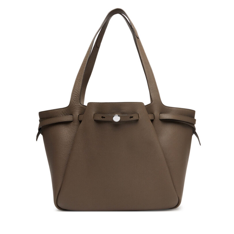 Дамска чанта Tory Burch Romy Tote 163388 Кафяв цвят на ниска цена