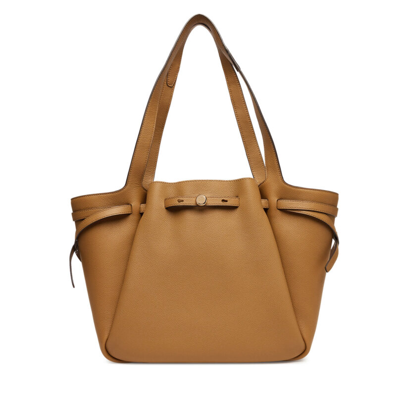 Дамска чанта Tory Burch Romy Tote 163388 Кафяв цвят на ниска цена