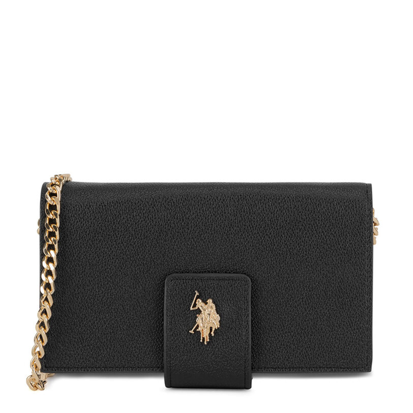 Дамска чанта U.S. Polo Assn. BIUXT8390WVP Черен цвят на ниска цена