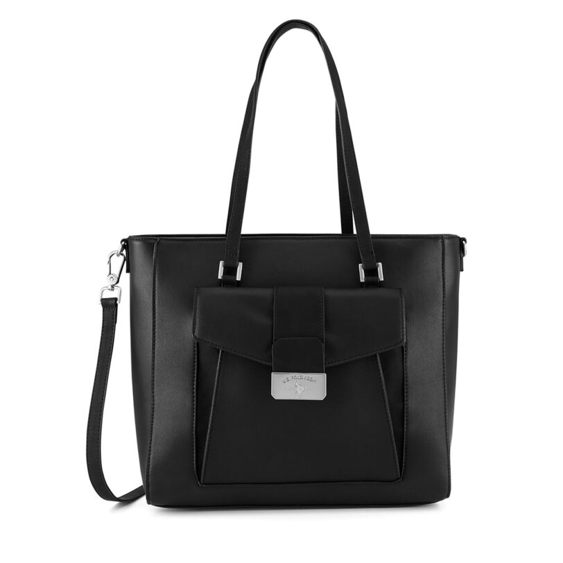 Дамска чанта U.S. Polo Assn. BIUXT8422WVP Черен цвят на ниска цена