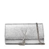 Дамска чанта Valentino Divina VBS1R401G Сребрист цвят на ниска цена