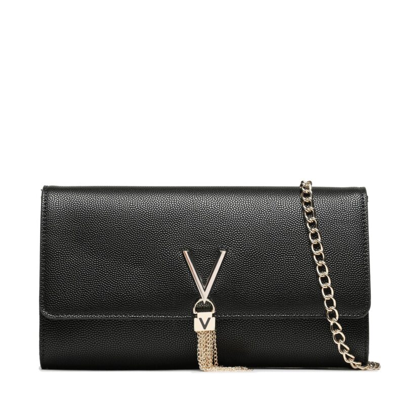 Дамска чанта Valentino Divina VBS1R401G Черен цвят на ниска цена