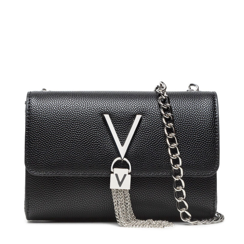 Дамска чанта Valentino Divina VBS1R403G Черен цвят на ниска цена