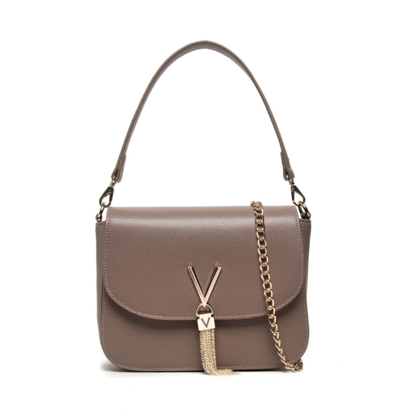Дамска чанта Valentino Divina VBS1R404G Сив цвят на ниска цена