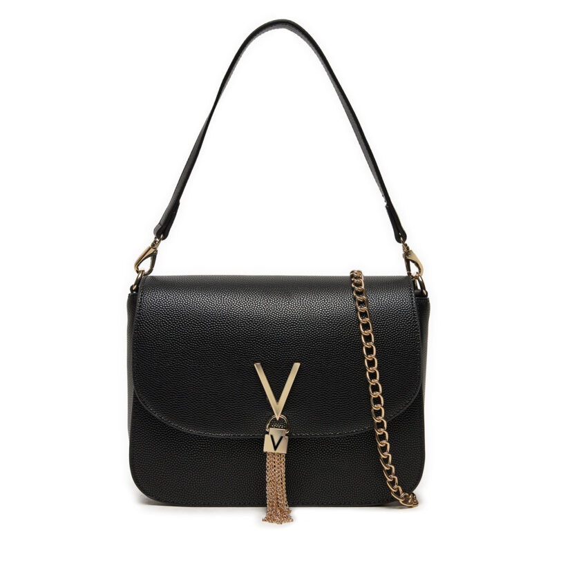 Дамска чанта Valentino Divina VBS1R404G Черен цвят на ниска цена