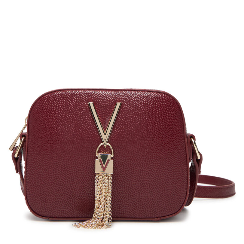 Дамска чанта Valentino Divina VBS1R409G Бордо цвят на ниска цена