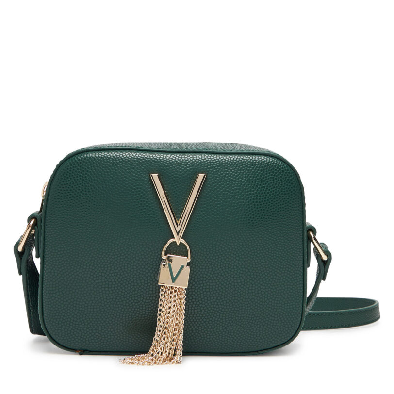 Дамска чанта Valentino Divina VBS1R409G Зелен цвят на ниска цена