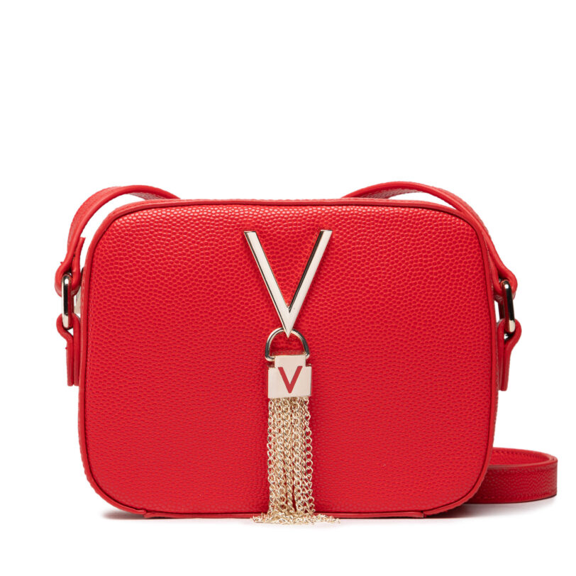 Дамска чанта Valentino Divina VBS1R409G Червен цвят на ниска цена