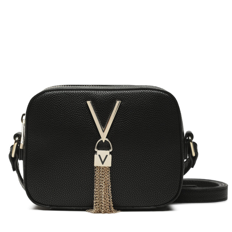 Дамска чанта Valentino Divina VBS1R409G Черен цвят на ниска цена