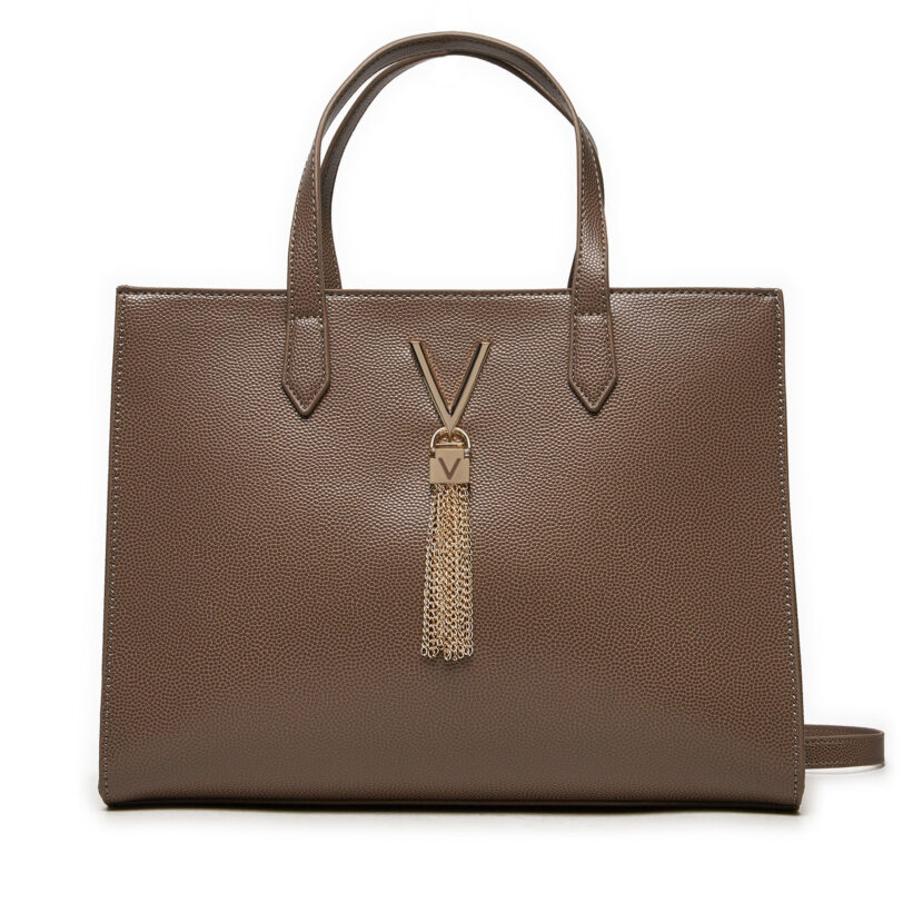 Дамска чанта Valentino Divina VBS1R414G Кафяв цвят на ниска цена