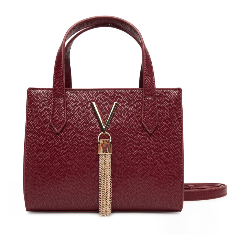 Дамска чанта Valentino Divina VBS1R415G Бордо цвят на ниска цена
