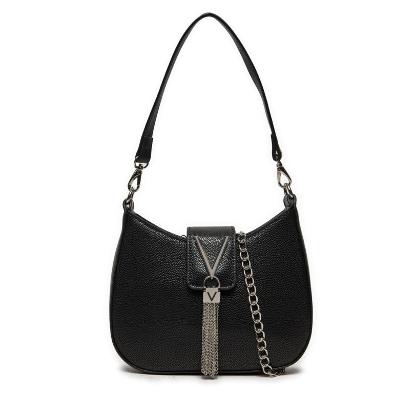 Дамска чанта Valentino Divina VBS1R417G Черен цвят на ниска цена