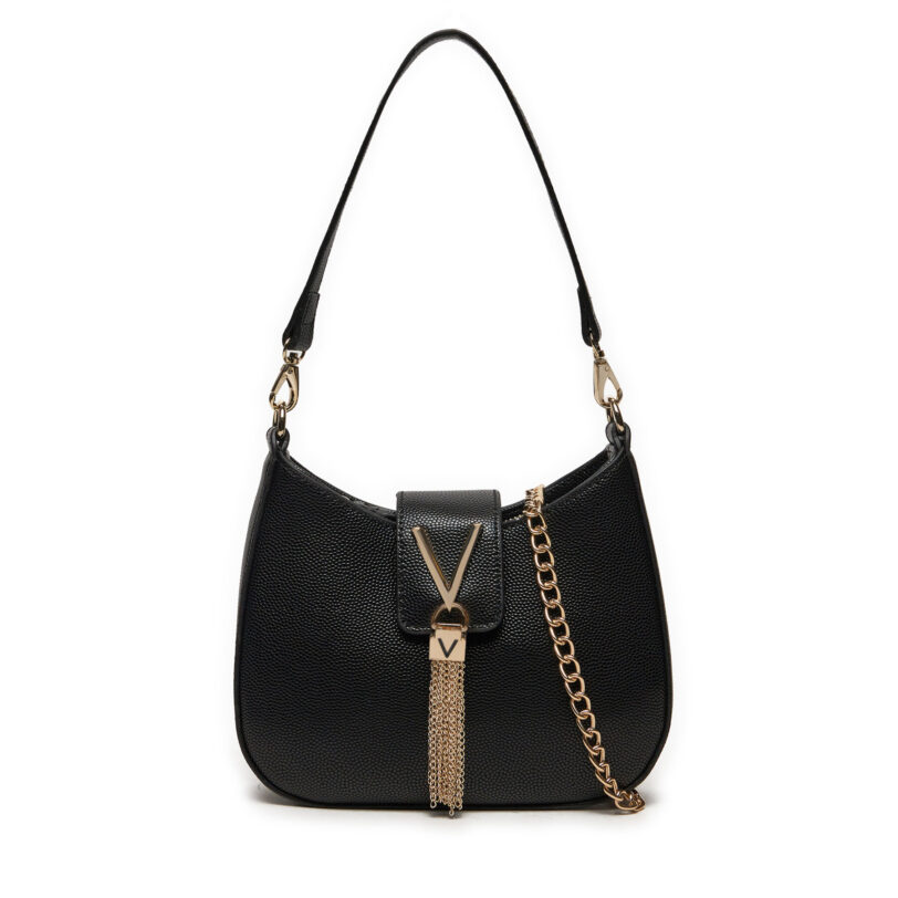 Дамска чанта Valentino Divina VBS1R417G Черен цвят на ниска цена