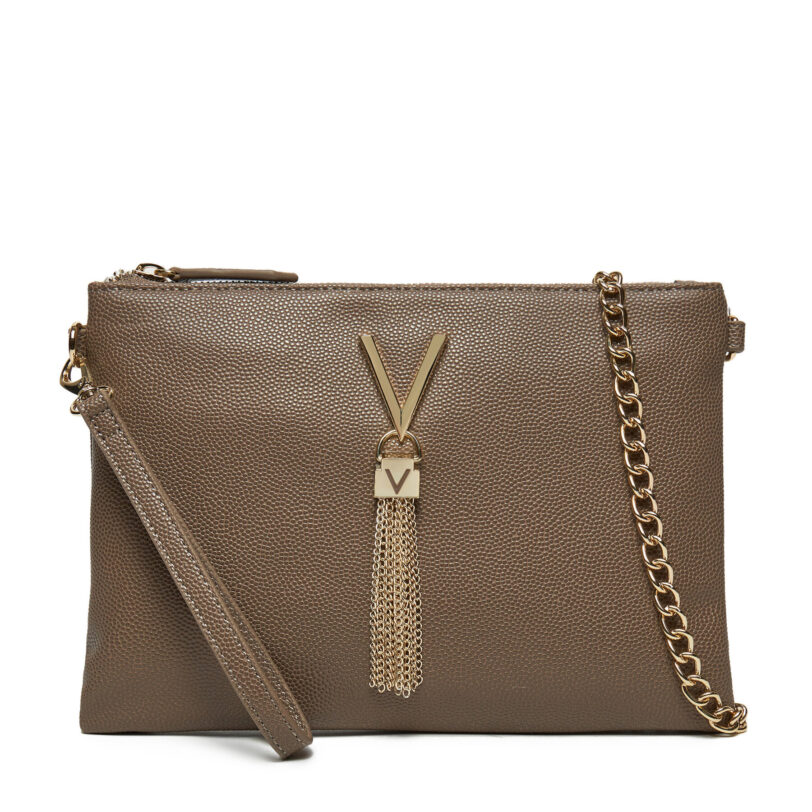 Дамска чанта Valentino Divina  VBS1R419G Кафяв цвят на ниска цена